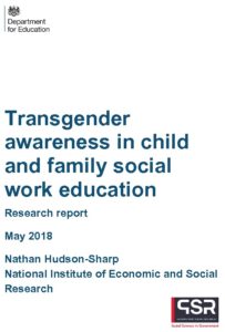 Transgender awareness in child and family social work education