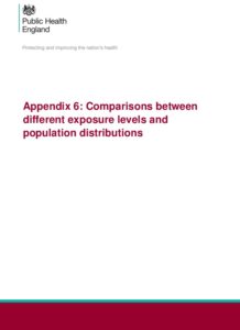 Appendix 6  Comparisons Between Different Exposure Levels And Population Distributions