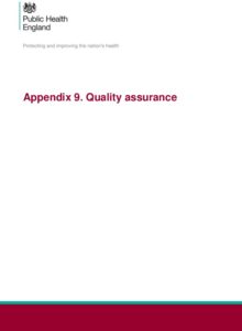 Appendix 9  Quality Assurance Checklist