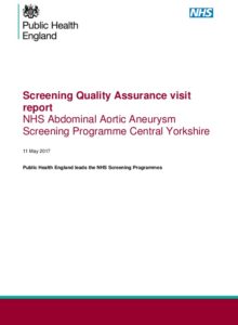 Screening Quality Assurance visit report: NHS Abdominal Aortic Aneurysm Screening Programme Central Yorkshire