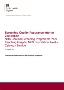 Screening Quality Assurance interim visit report: NHS Cervical Screening Programme York Teaching Hospital NHS Foundation Trust – Cytology Service 