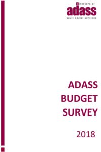 Adass Budget Survey 2018