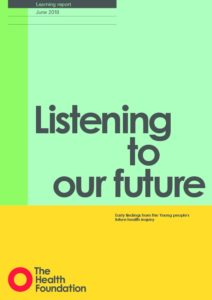Listening to our future, Learning report:: Early findings from the Young people's  future health inquiry