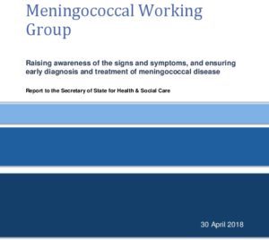 Meningococcal Working Group: Raising awareness of the signs and symptoms, and ensuring early diagnosis and treatment of meningococcal disease