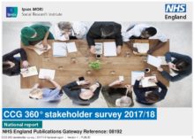 CCG 360° stakeholder survey 2017/18: National report