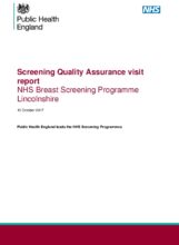 Screening Quality Assurance visit report: NHS Breast Screening Programme Lincolnshire