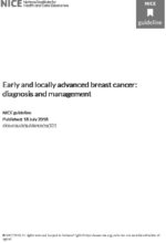 Early and locally advanced breast cancer: diagnosis and management: NICE guideline [NG101]