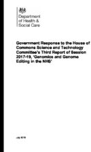 Government Response To The Genomics And Genome  ..