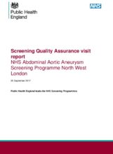 Screening Quality Assurance visit report: NHS Abdominal Aortic Aneurysm Screening Programme North West London