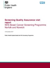 Screening Quality Assurance visit report: NHS Bowel Cancer Screening Programme Norfolk and Norwich