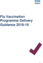 Flu vaccination programme delivery guidance 2018-19