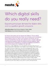 Which digital skills do you really need?: Exploring employer demand for digital skills and occupation growth prospects