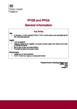 Perfluorooctane sulfonate (PFOS) and Perfluorooctanoic acid (PFOA): General Information