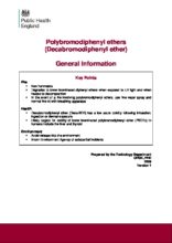 Polybromodiphenyl ethers (Decabromodiphenyl ether): General Information