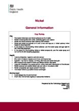 Nickel: General Information