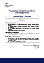 Polycyclic aromatic hydrocarbons (Benzo[a]pyrene): Toxicological Overview