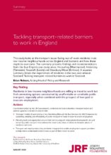 Tackling transport-related barriers to work in England