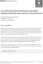 Low-intensity pulsed ultrasound to promote healing of delayed-union and non-union fractures [IPG623]