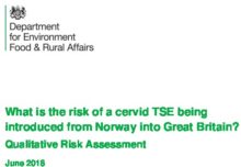 What is the risk of a cervid TSE being introduced from Norway into Great Britain?: Qualitative Risk Assessment