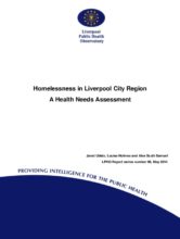 Homelessness in Liverpool City Region: A Health Needs Assessment: (LPHO Report series number 96)