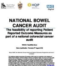 National Bowel Cancer Audit: The feasibility of reporting Patient Reported Outcome Measures as part of a national colorectal cancer audit