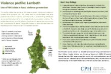 Violence profile: Lambeth: Use of NHS data in local violence prevention