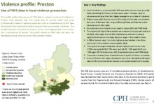 Violence profile: Preston: Use of NHS data in local violence prevention