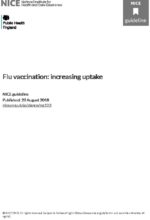Flu vaccination: increasing uptake: NICE guideline [NG103]