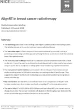 AlignRT in breast cancer radiotherapy: Medtech innovation briefing [MIB157]