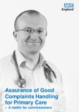 Assurance of Good Complaints Handling for Primary Care: A toolkit for commissioners
