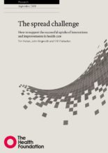 The spread challenge: How to support the successful uptake of innovations and improvements in health care