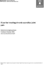 iFuse for treating chronic sacroiliac joint pain: Medical technologies guidance [MTG39]