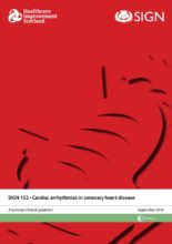 Cardiac arrhythmias in coronary heart disease: SIGN 152