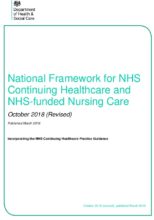 National Framework for NHS Continuing Healthcare and NHS-funded Nursing Care: October 2018 (Revised)