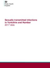 Sexually transmitted infections in Yorkshire and Humber: 2017 data