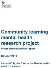 Community learning mental health research project: Phase two evaluation report