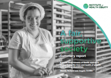 A fair, supportive society: summary report