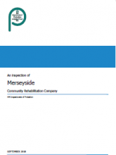 An inspection of Merseyside Community Rehabilitation Company
