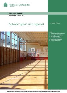 School Sport in England: (Briefing paper SN06836)