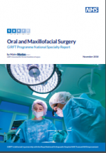 Oral and Maxillofacial Surgery: GIRFT Programme National Specialty Report