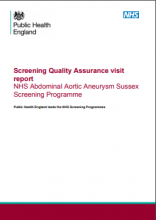 Screening Quality Assurance visit report: NHS Abdominal Aortic Aneurysm Sussex Screening Programme