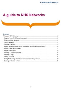 A Guide To NHS Networks 