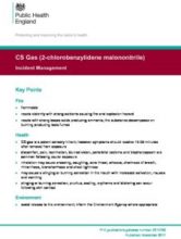CS Gas (2-chlorobenzylidene malononitrile): Incident Management