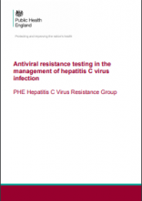 Antiviral resistance testing in the management of hepatitis C virus infection: PHE Hepatitis C Virus Resistance Group