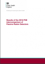 Results of the 2016 PHE intercomparison of passive radon detectors