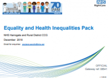 Equality and Health Inequalities Pack: NHS Harrogate and Rural District CCG