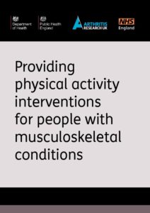 Providing physical activity interventions for people with musculoskeletal conditions