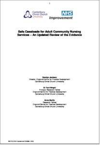 Safe Caseloads for Adult Community Nursing Services – An Updated Review of the Evidence