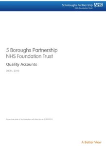 5 Boroughs Partnership NHS Foundation Trust Quality Accounts2009-10