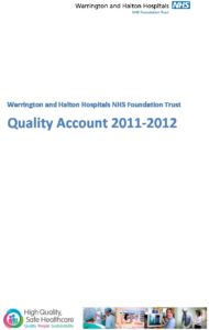 Warrington and Halton Hospitals NHS Foundation Trust: Quality Account 2011-2012